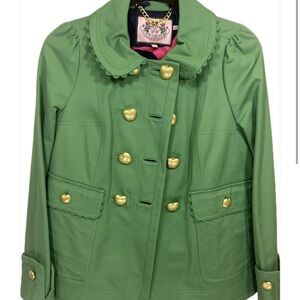 Juicy Couture Emerald Blazer with Gold Apple Buttons